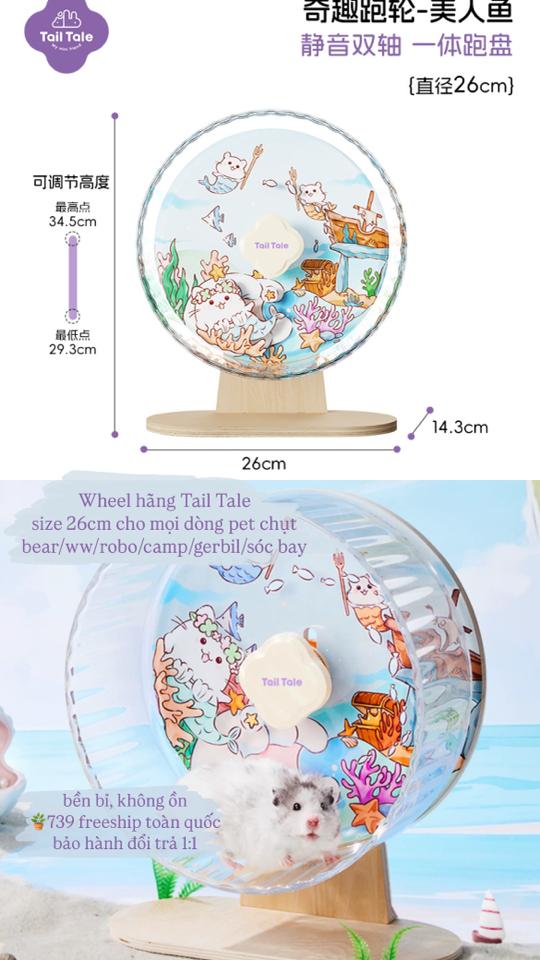 Wheel Tail Tale 26cm Đại Dương Xanh-duoc-ban-tai-Nhian Pet Shop