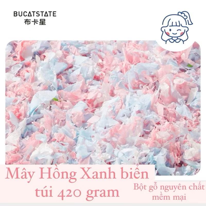 Giấy Lót chuồng Hồng Xanh Chất Tơi Bucatstate Túi 420g-duoc-ban-tai-Nhian Pet Shop