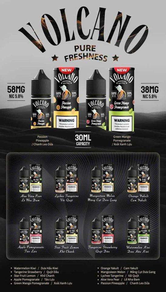 Volcano 58ni -duoc-ban-tai-đồ ăn vặt bình dương