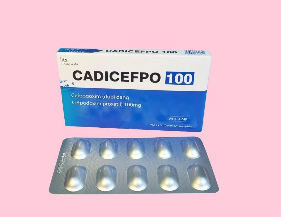 Cadicefpo 100 Viên nén ngọt Cefpodoxim-duoc-ban-tai-Usht pharma