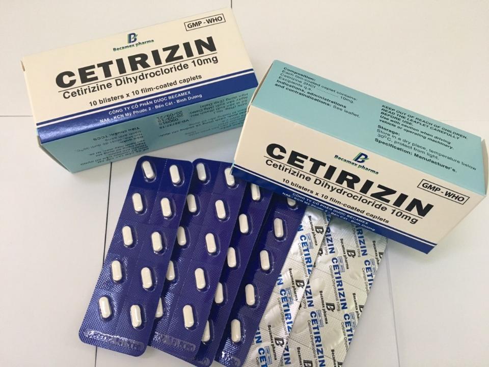 Cetirizin 10mg trắng xanh Hộp 10 vỉ Enlie-duoc-ban-tai-Usht pharma