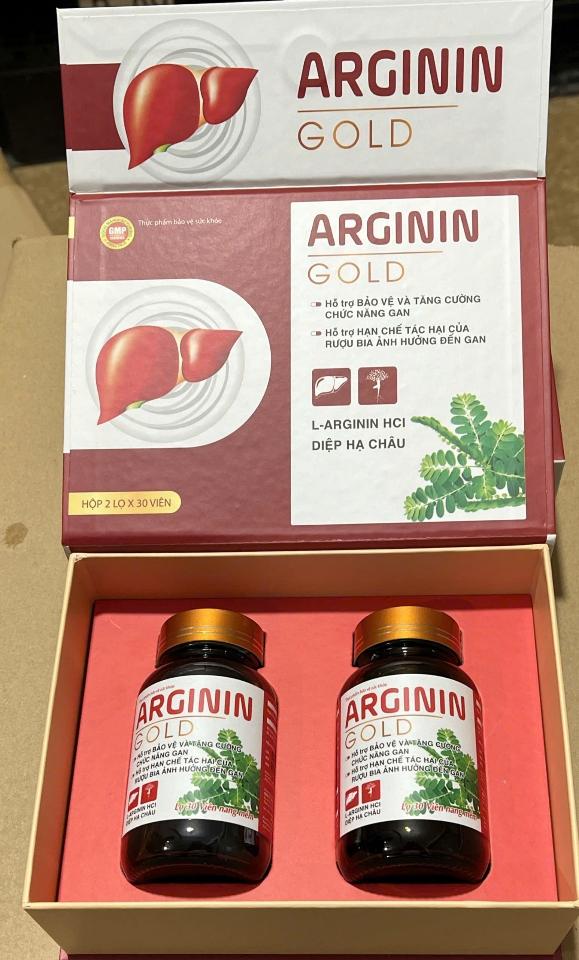 Bổ gan Arginin Gold, Hộp 2 lọ * 30 viên-duoc-ban-tai-Usht pharma