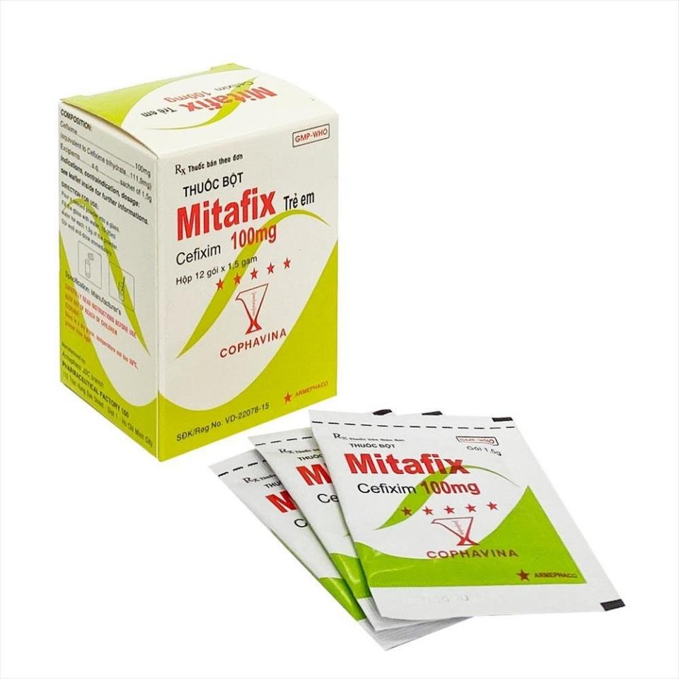 Mitafix 100 Cefixim Hộp 12 gói-duoc-ban-tai-Usht pharma