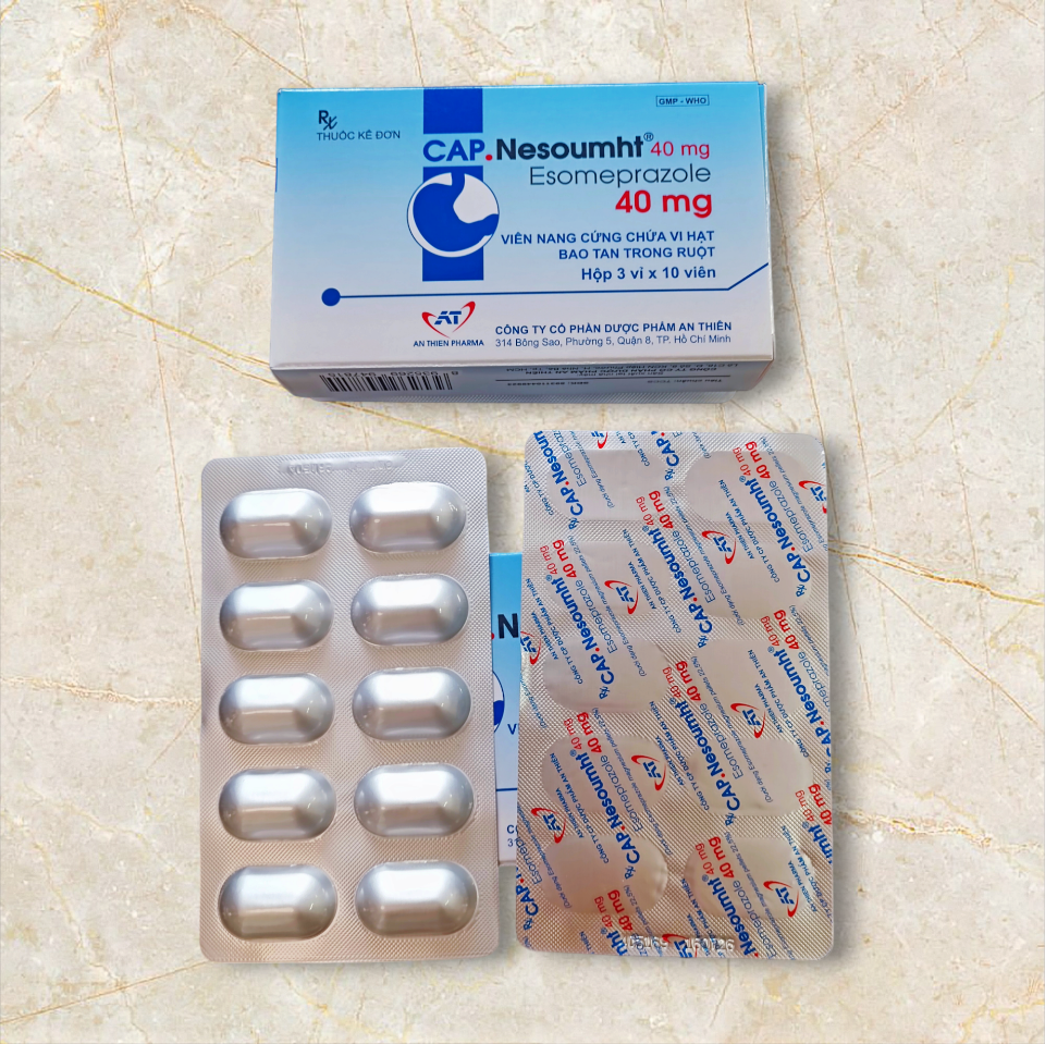 Nesoumht (Esomeprazol 40 mg) Hộp 3 vỉ, Độc quyền-duoc-ban-tai-Usht pharma