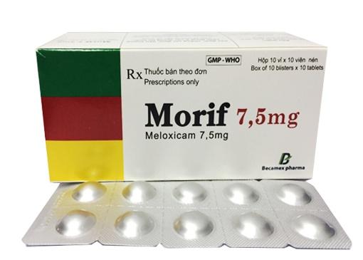 MORIF 7.5 mg (Meloxicam)-duoc-ban-tai-Usht pharma