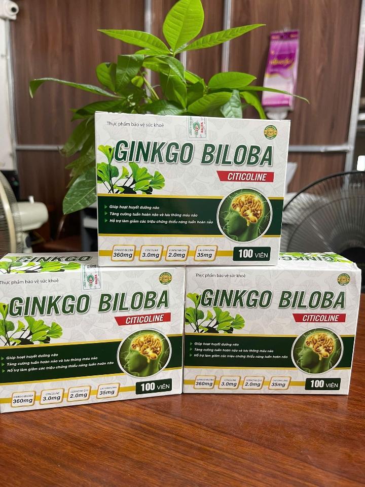 Ginkgo biloba Citicoline Hàm lượng cao, Hộp 10 vỉ-duoc-ban-tai-Usht pharma