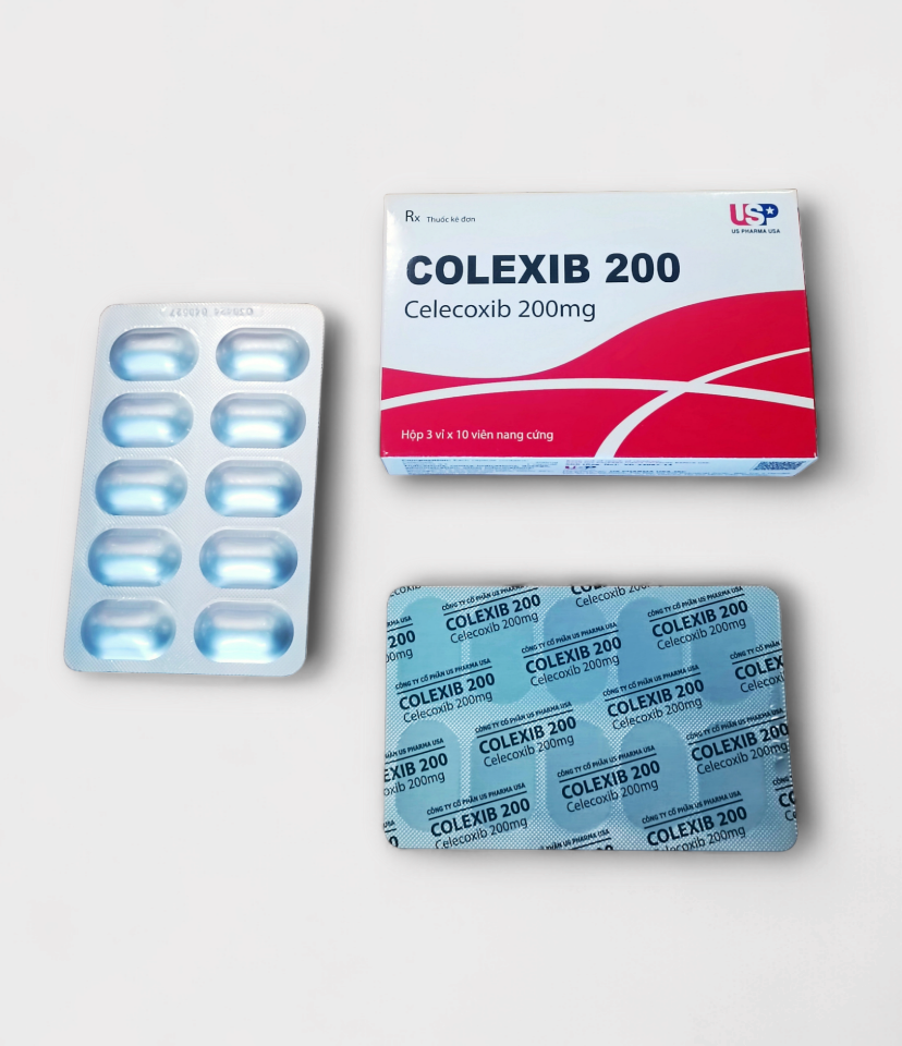 Colexib 200 mg Celecoxib Hộp 3 vỉ-duoc-ban-tai-Usht pharma