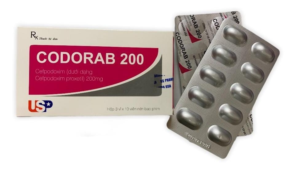 Codorab 200 mg H/3 vỉ (cefpodoxim)-duoc-ban-tai-Usht pharma