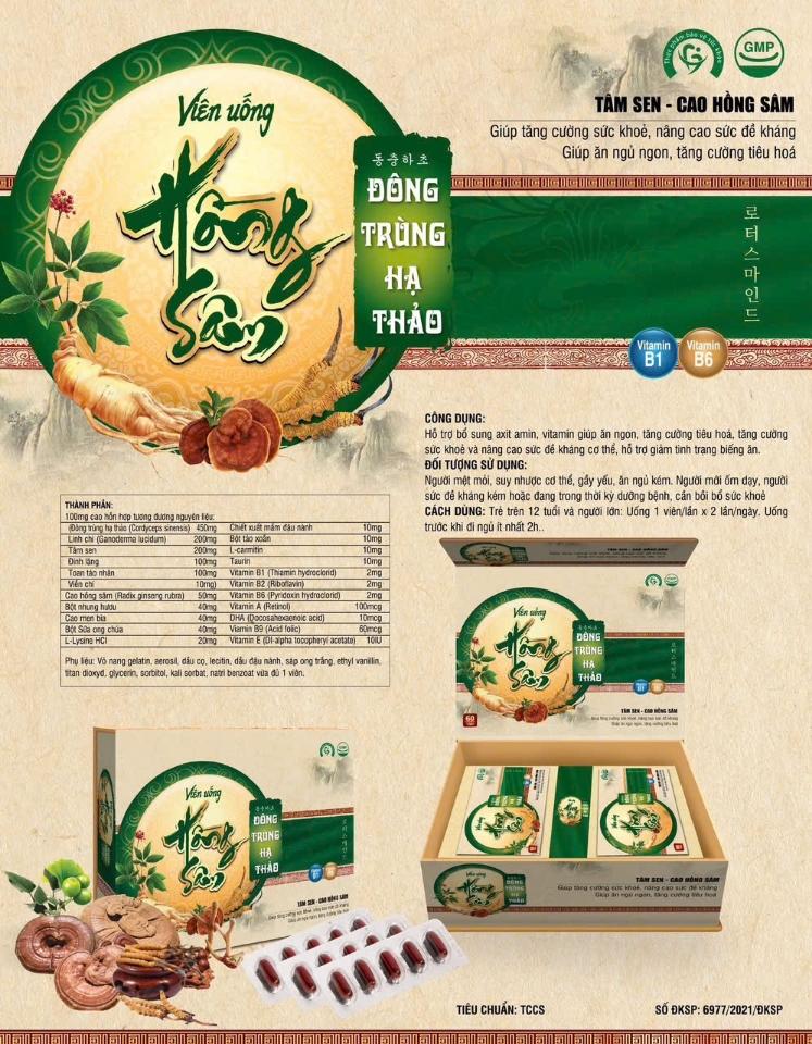 Kingkore Gold, Hộp 2 lọ * 30 viên, Đông trùng Hạ thảo, Giúp tăng cường sức khỏe-duoc-ban-tai-Usht pharma