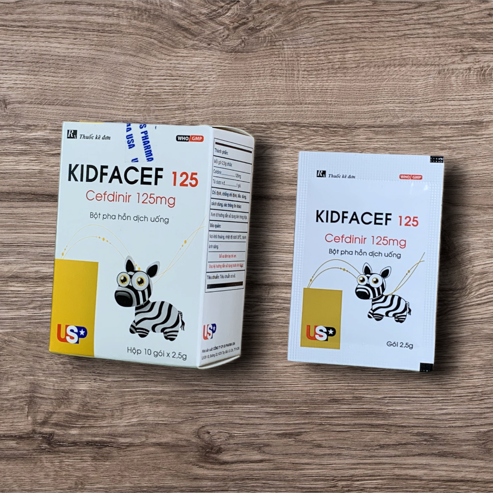 Kidfacef 125 Cefdinir Hộp 10 gói-duoc-ban-tai-Usht pharma