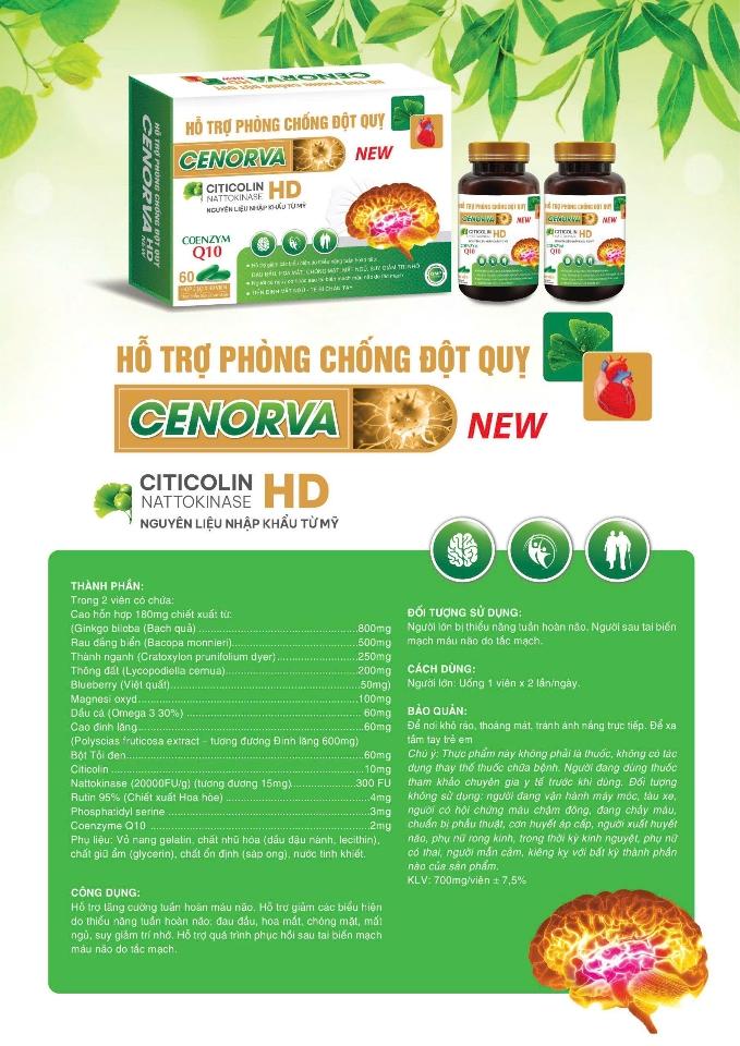 Cenorva HD New 2 lọ 30 v Hàm lượng cao, mẫu hộp cứng, độc quyền-duoc-ban-tai-Usht pharma