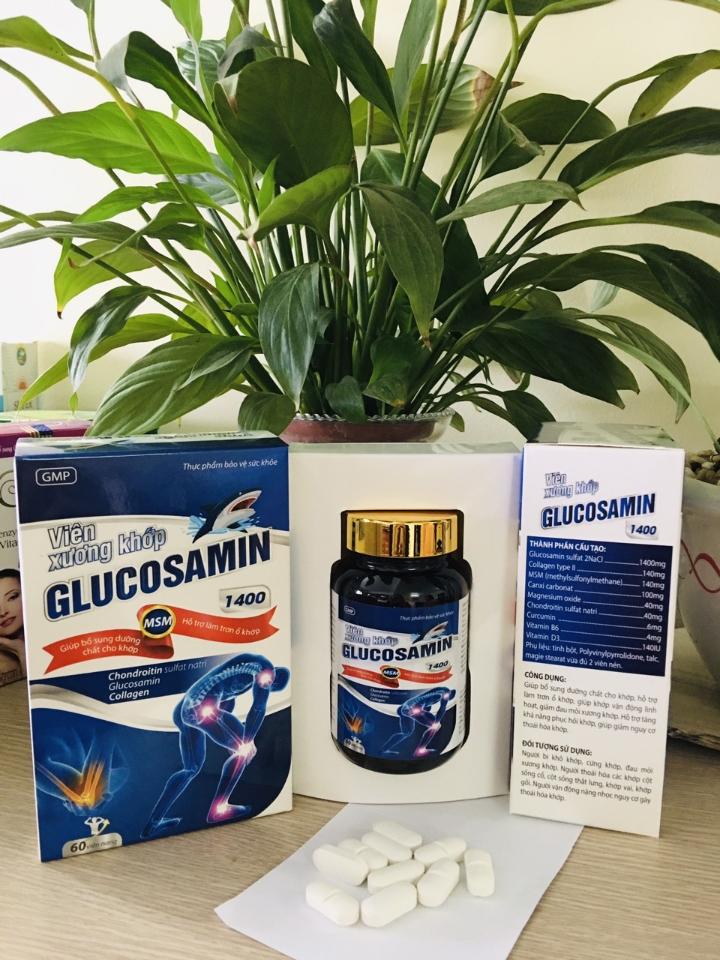 Viên Khớp Glucosamin 1400, lọ 60 viên-duoc-ban-tai-Usht pharma