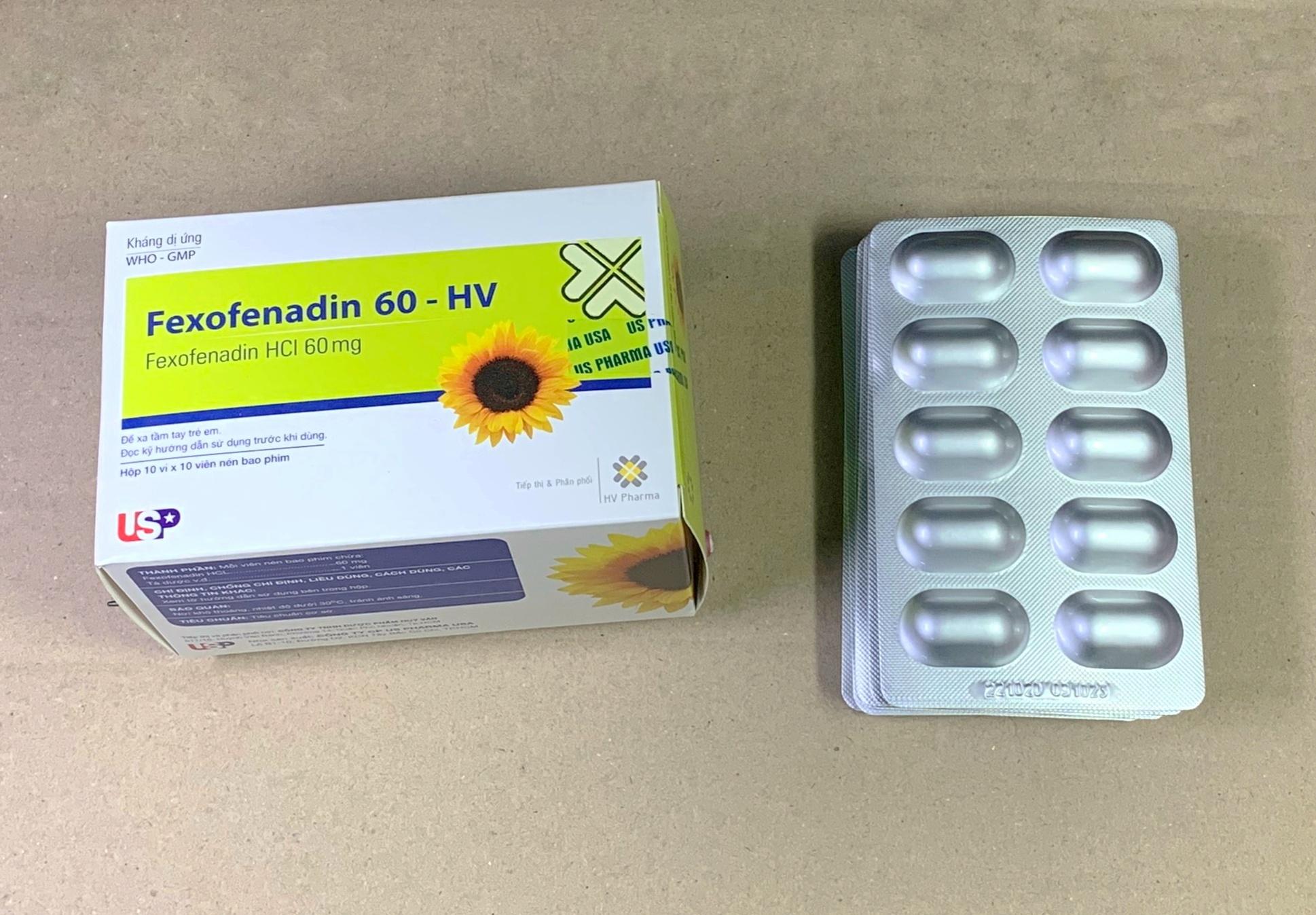HTFAST 60 mg Hộp 10 vỉ FEXOFENADIN ĐỘC QUYỀN-duoc-ban-tai-Usht pharma