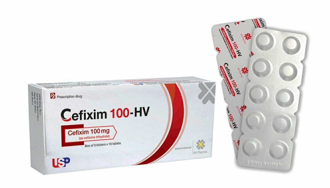 Cefixim 100 - HV viên ngọt tan-duoc-ban-tai-Usht pharma