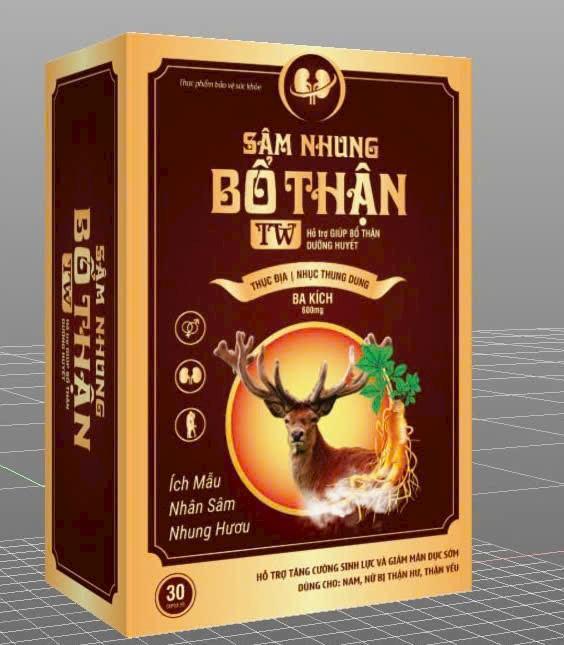 Sâm Nhung Bổ Thận TW, lọ 30 v Hộp cứng-duoc-ban-tai-Usht pharma
