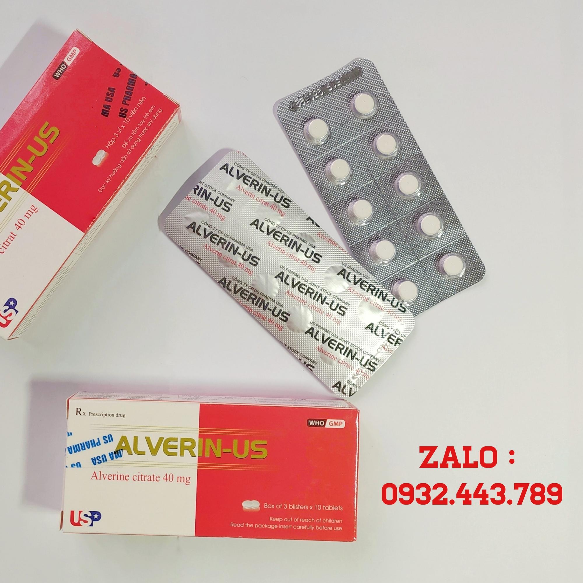 Alverin us Hộp 3 vỉ-duoc-ban-tai-Usht pharma