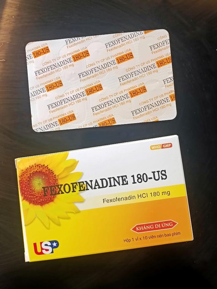 Fexofenadin 180mg, hộp 1 vỉ full vat-duoc-ban-tai-Usht pharma