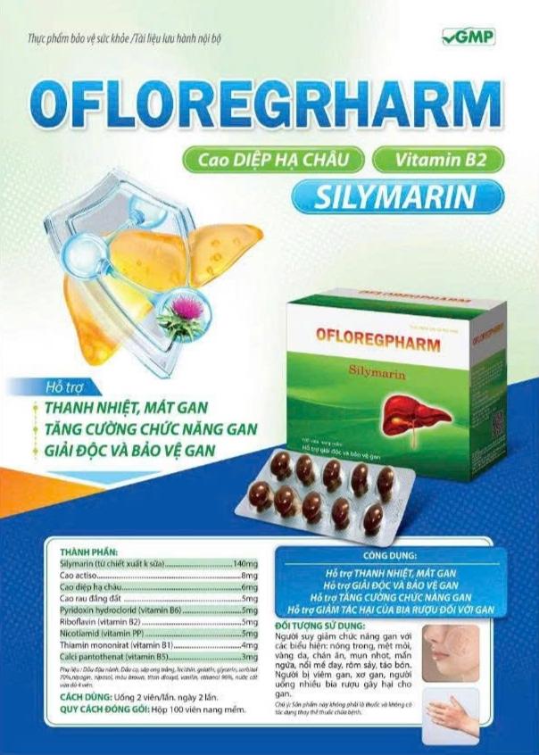 Bổ gan Ofloregpharm, Hộp 10 vỉ Silymarin 140 mg-duoc-ban-tai-Usht pharma