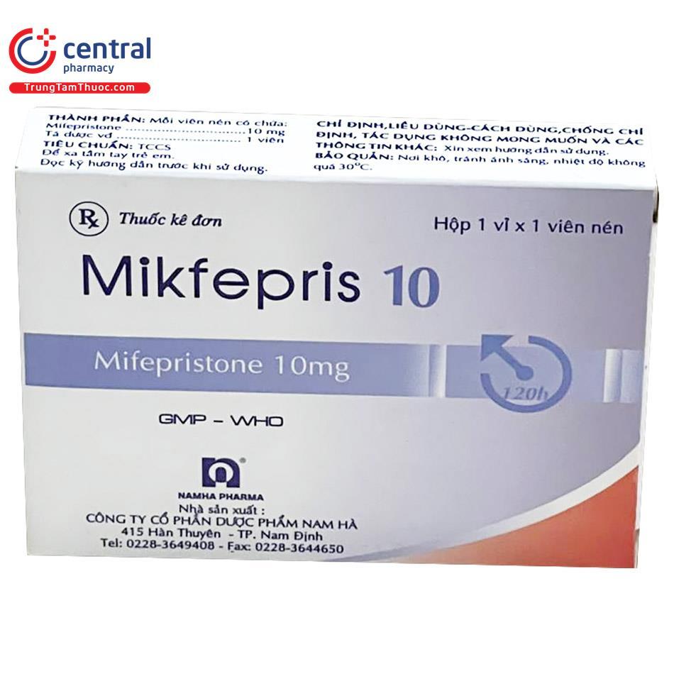 Milfepris 10 mg, Khẩn cấp 120 h mifepriston -duoc-ban-tai-Usht pharma