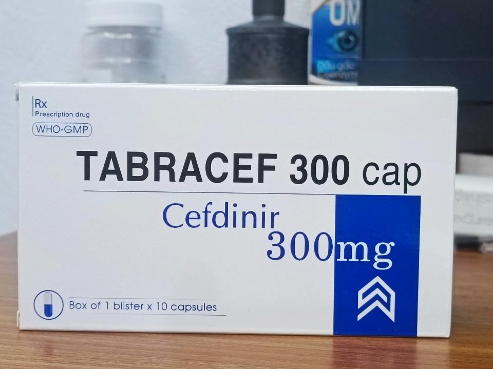 TABRACEF 300, CEFDINIR HỘP 1 VỈ, VIÊN NANG-duoc-ban-tai-Usht pharma