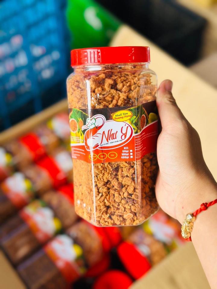 ☘️ Muối tôm Như Ý 400gr-duoc-ban-tai-Hoàng Hoa _ Kho sỉ ăn vặt Bình Dương