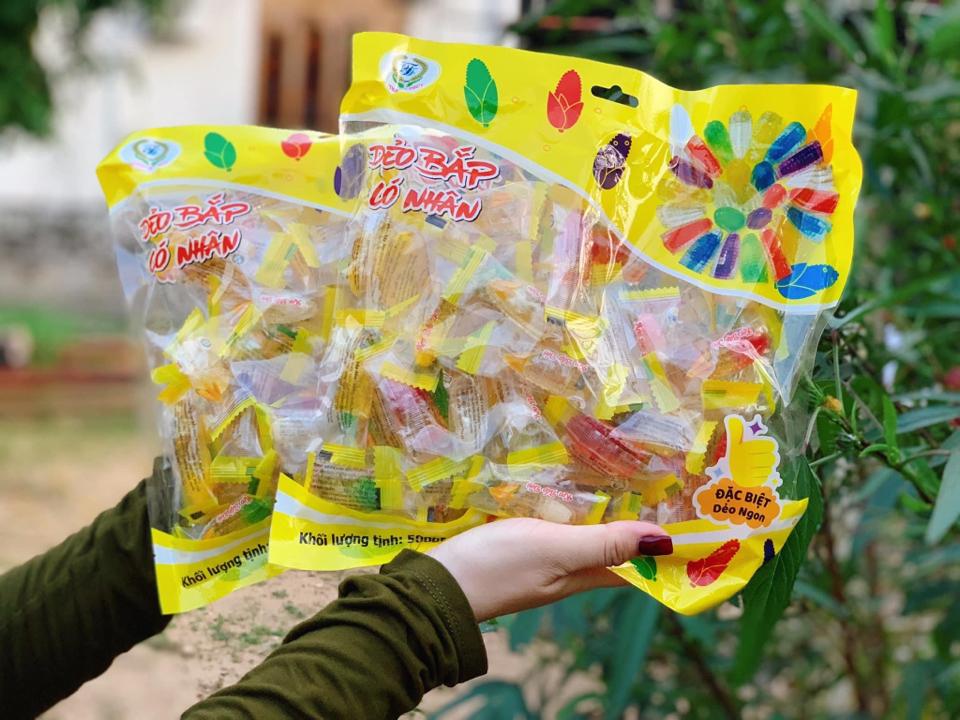 ☘️ Kẹo bắp dẻo mix vị 500gr-duoc-ban-tai-Hoàng Hoa _ Kho sỉ ăn vặt Bình Dương