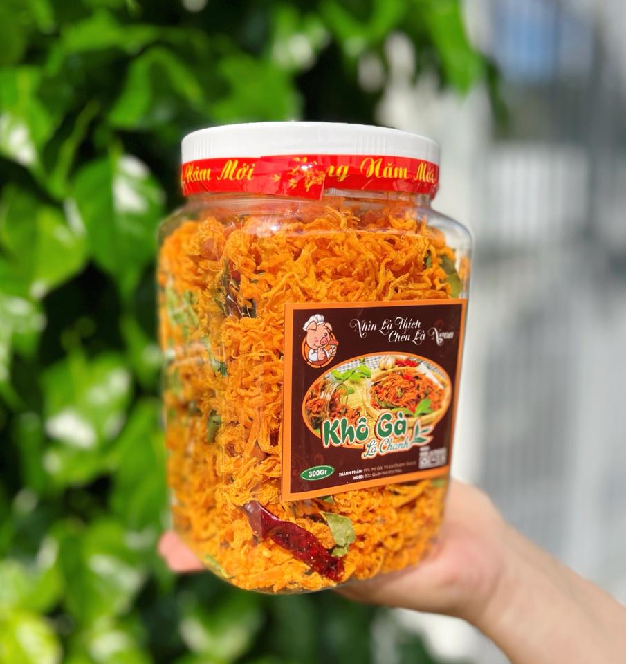 🔸 Hộp 500gr _ Khô gà lá chanh-duoc-ban-tai-Hoàng Hoa _ Kho sỉ ăn vặt Bình Dương