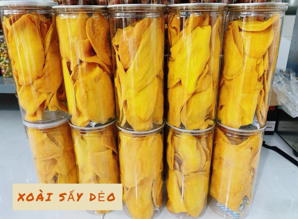 ☘️ Xoài sấy dẻo 400gr-duoc-ban-tai-Hoàng Hoa _ Kho sỉ ăn vặt Bình Dương