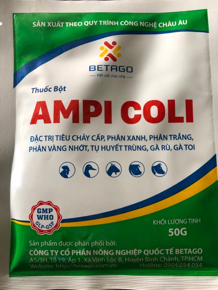 Ampicoli 50g -duoc-ban-tai-NPP THÀNH TUYÊN Thuốc Thú Y _Cám Cò _Con Giống