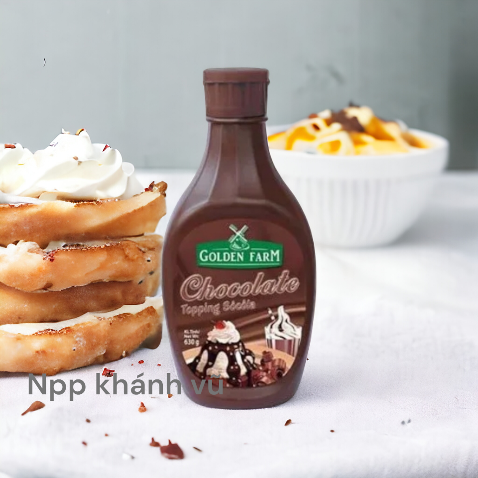 Topping socola goldenfam 630gr-duoc-ban-tai-NGUYÊN LIỆU PHA CHẾ ❣️KHÁNH VŨ❣️