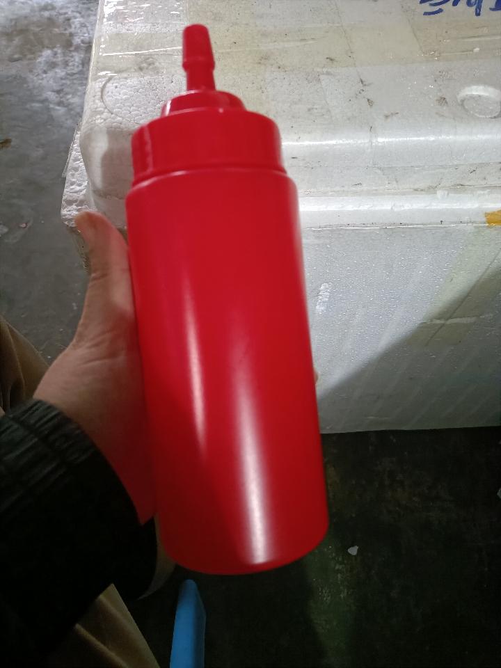 Bình bơm sốt 500ml  màu đỏ-duoc-ban-tai-NGUYÊN LIỆU PHA CHẾ ❣️KHÁNH VŨ❣️
