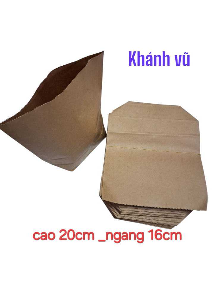 Túi giấy đựng gà rán + khoai tây 16x20-duoc-ban-tai-NGUYÊN LIỆU PHA CHẾ ❣️KHÁNH VŨ❣️