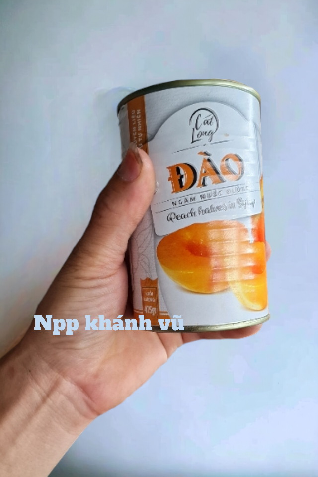 Đào ngâm cat long( nhỏ ) 425gr-duoc-ban-tai-❤️Nguyên Liệu Pha Chế Khánh Vũ❤️Giá Trị Ngày Càng Tăng _ Giá Thành Ngày Càng Giảm❤️