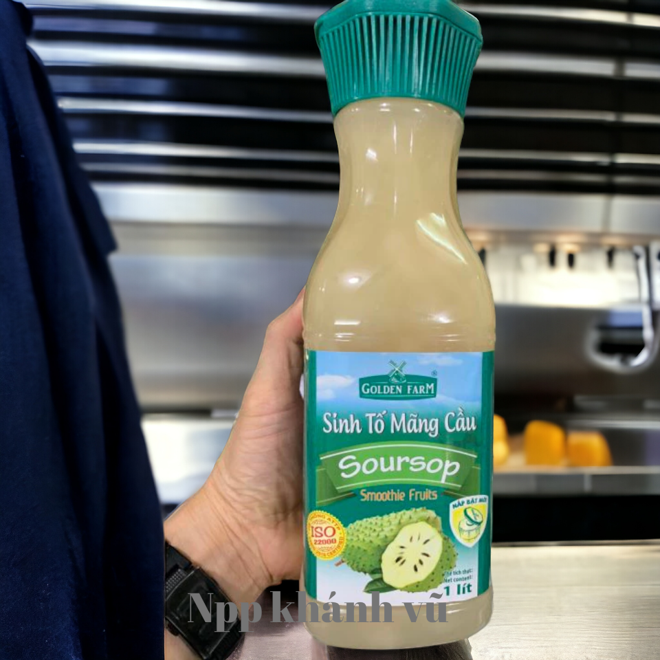 Sinh tố Mãng Cầu Golden Farm 1lit-duoc-ban-tai-NGUYÊN LIỆU PHA CHẾ ❣️KHÁNH VŨ❣️