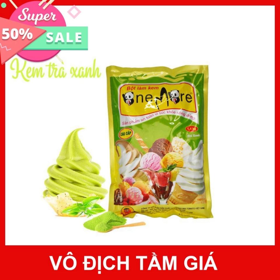 Bột kem tươi cao cấp vị trà xanh 1.3 kg-duoc-ban-tai-NGUYÊN LIỆU PHA CHẾ ❣️KHÁNH VŨ❣️