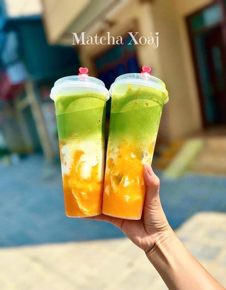 Matcha latte xoài-duoc-ban-tai-HBT Teamart