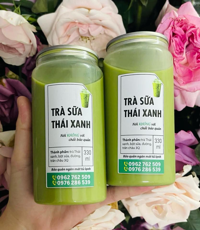 Trà sữa thái xanh-duoc-ban-tai-HBT Teamart