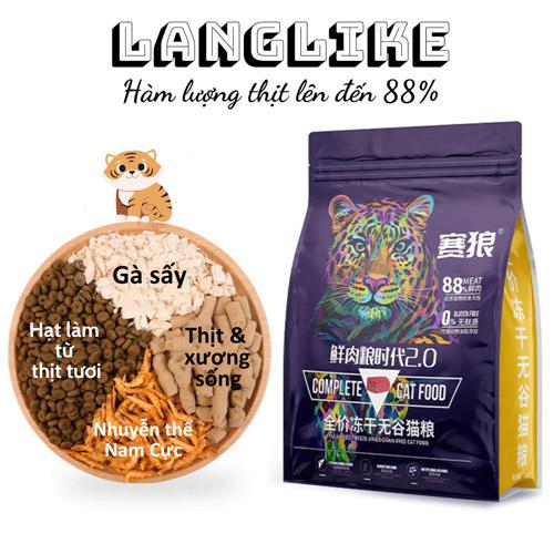 SKU 2 : Hạt LANGLIKE Siêu Topping, Đạm 40%, 20% Topping Không Độn Ngũ Cốc-duoc-ban-tai-CLOUDY PET SHOP