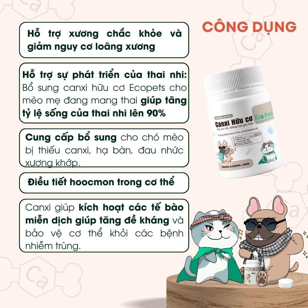 Canxi Hữu Cơ Cho Chó Mèo Tối Ưu, An Toàn Cho Xương Khớp & Chó Mèo Bầu-duoc-ban-tai-CLOUDY PET SHOP
