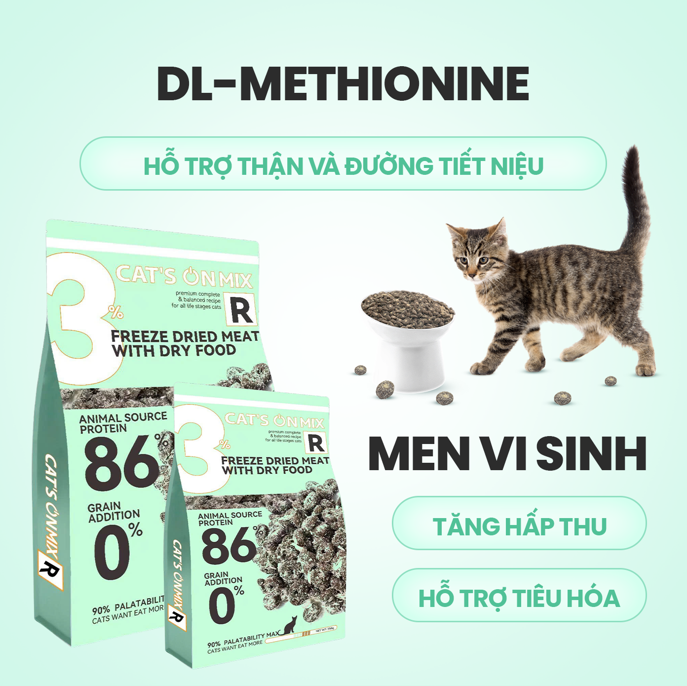 SKU 1 : HẠT Cat’s On Mix R - Hạt Dinh Dưỡng Cho Mèo Phủ Ruốc Gà -duoc-ban-tai-CLOUDY PET SHOP