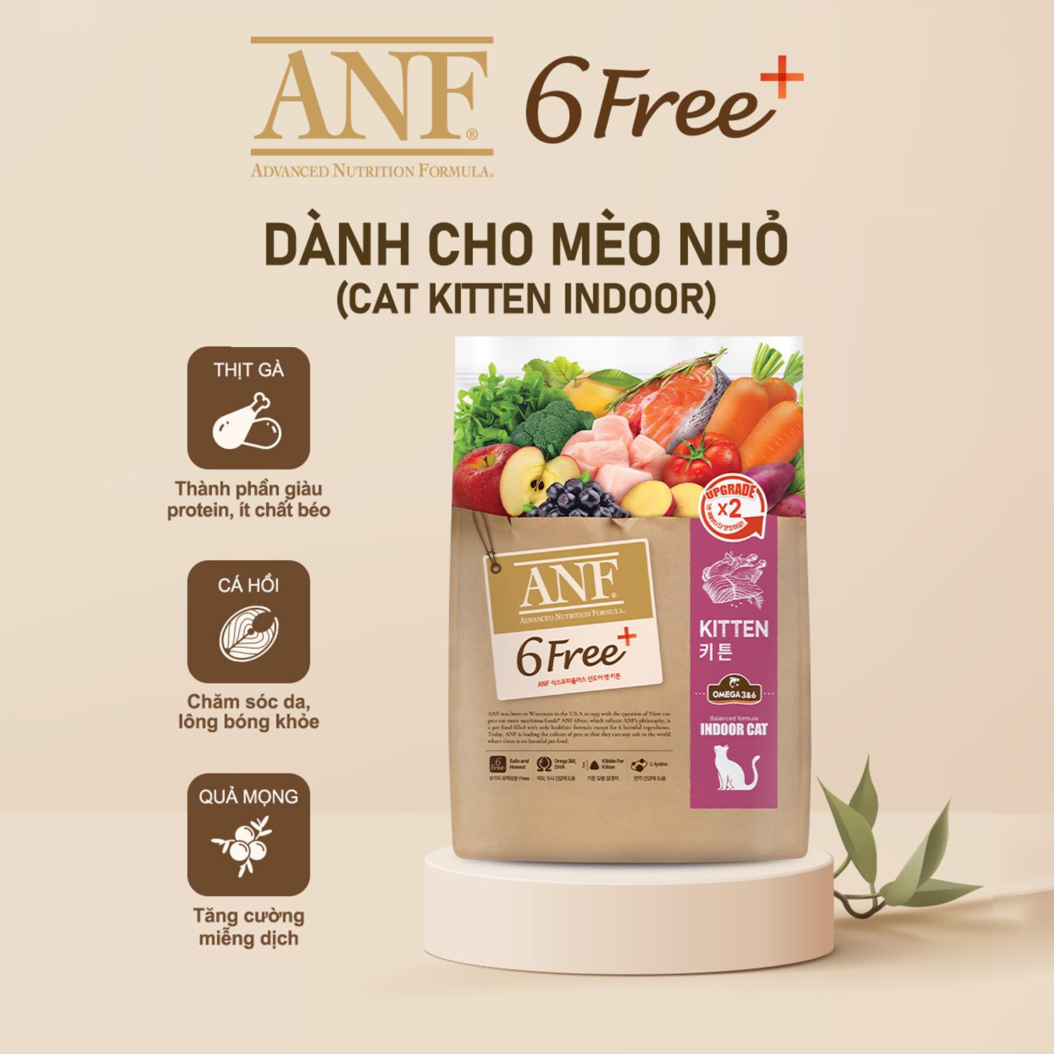 SKU 1 : HẠT ANF 1.6KG 6Free Plus - Thức ăn cao cấp cho mèo-duoc-ban-tai-CLOUDY PET SHOP