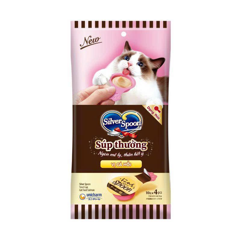 SÚP THƯỞNG SILVER SPOON DẠNG THÌA 10GX4PCS-duoc-ban-tai-CLOUDY PET SHOP