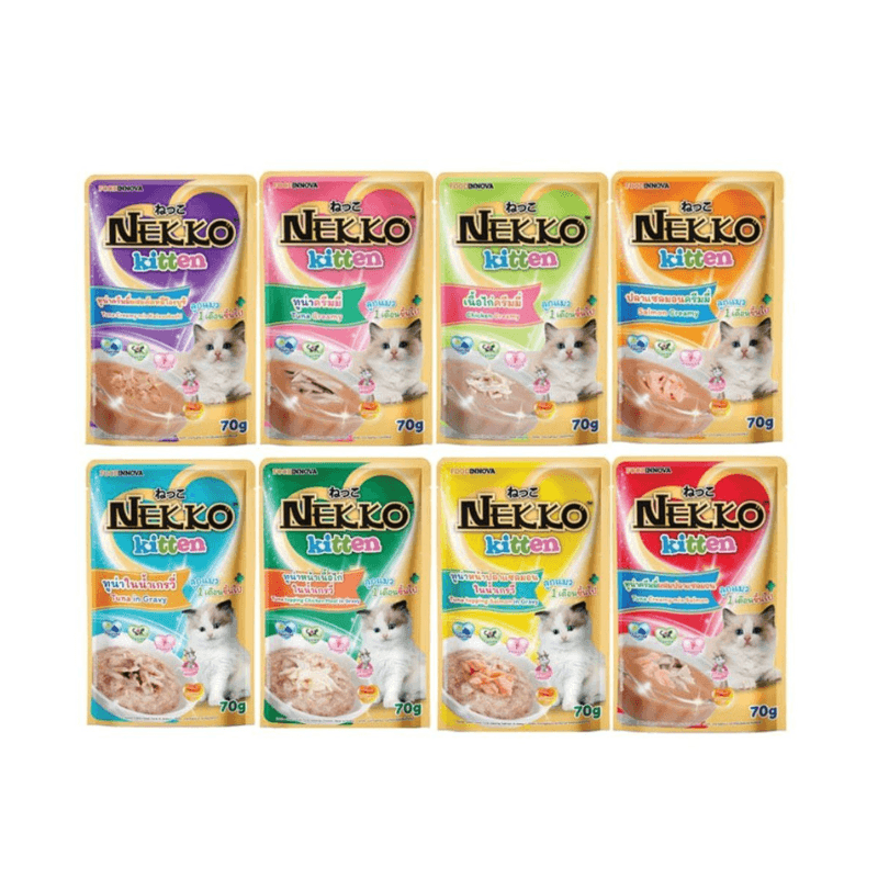 SP2.1 : Pate Cho Mèo Con Dạng Kem Nekko Kitten Creamy 70g-duoc-ban-tai-CLOUDY PET SHOP