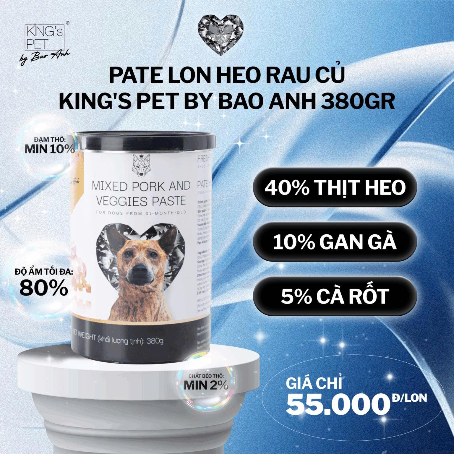 PATE LON KING'S PET CHÓ MÈO (CM) 380G-duoc-ban-tai-CLOUDY PET SHOP