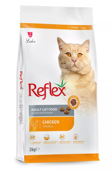 SKU 5.4 : Reflex Adult Cat Food vị Gà và Gạo dinh dưỡng cân bằng - Túi 2kg-duoc-ban-tai-CLOUDY PET SHOP