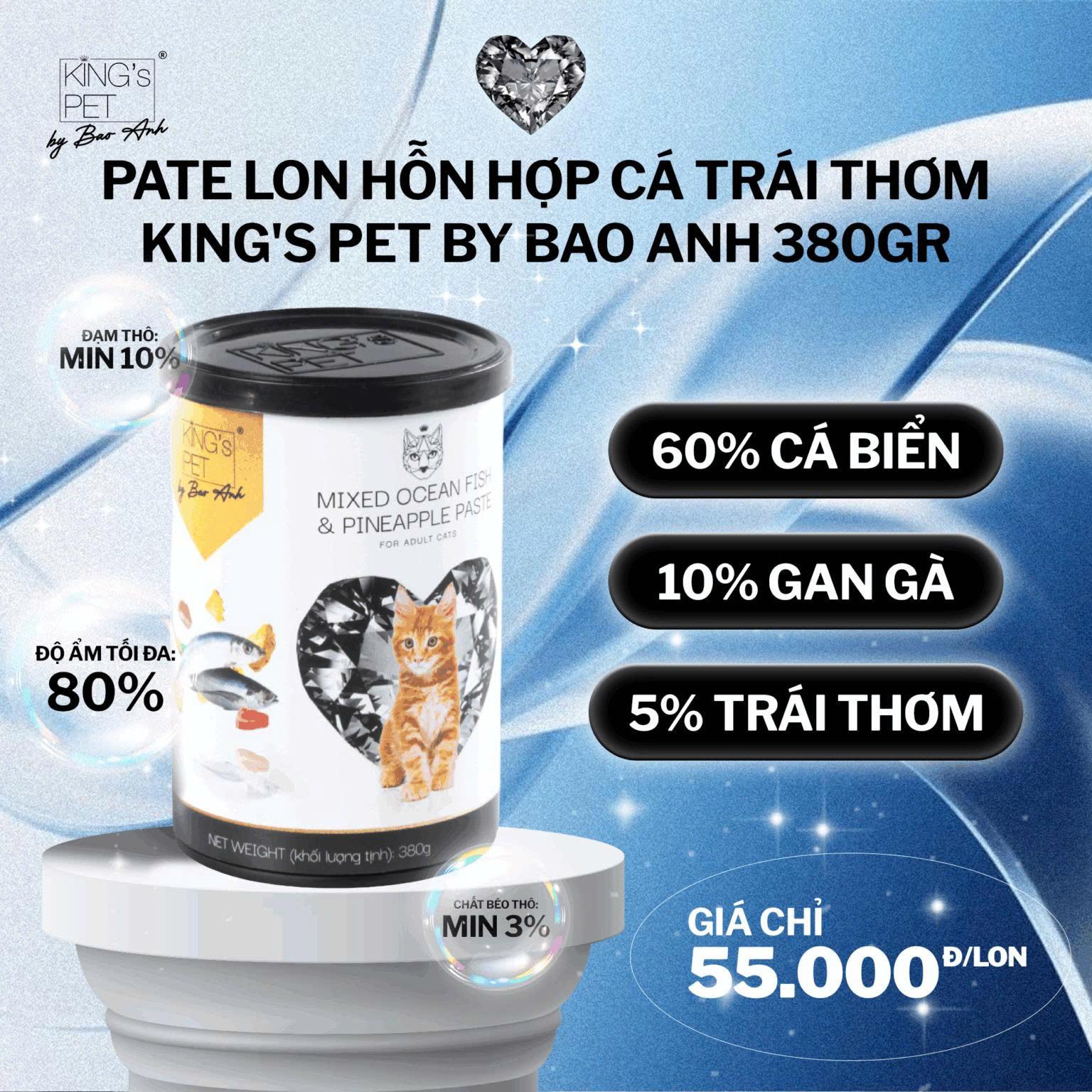 PATE LON KING'S PET CHÓ MÈO (CM) 380G-duoc-ban-tai-CLOUDY PET SHOP