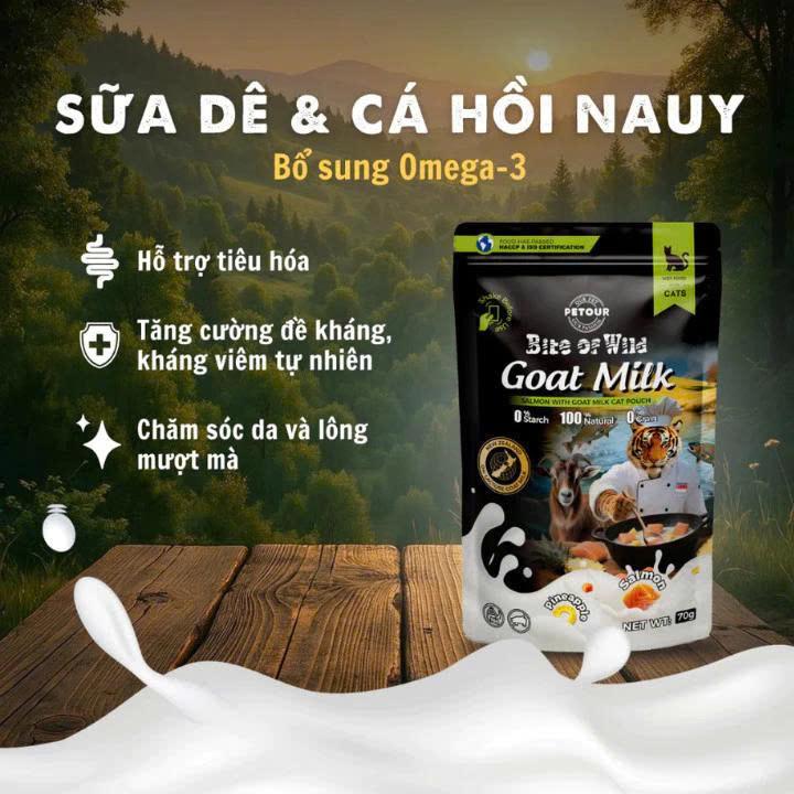 PATE sữa dê BITE OF WILD-duoc-ban-tai-CLOUDY PET SHOP