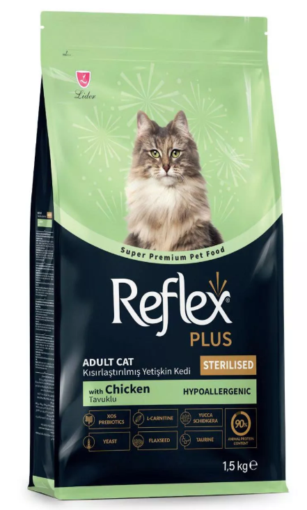 SKU 5.9.1 : Reflex Plus TRIỆT SẢN Sterilised Adult Cat Food vị Thịt gà-duoc-ban-tai-CLOUDY PET SHOP