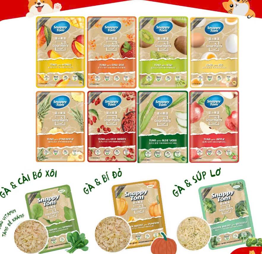 SP3 : Pate snappy tom trái cây-duoc-ban-tai-CLOUDY PET SHOP