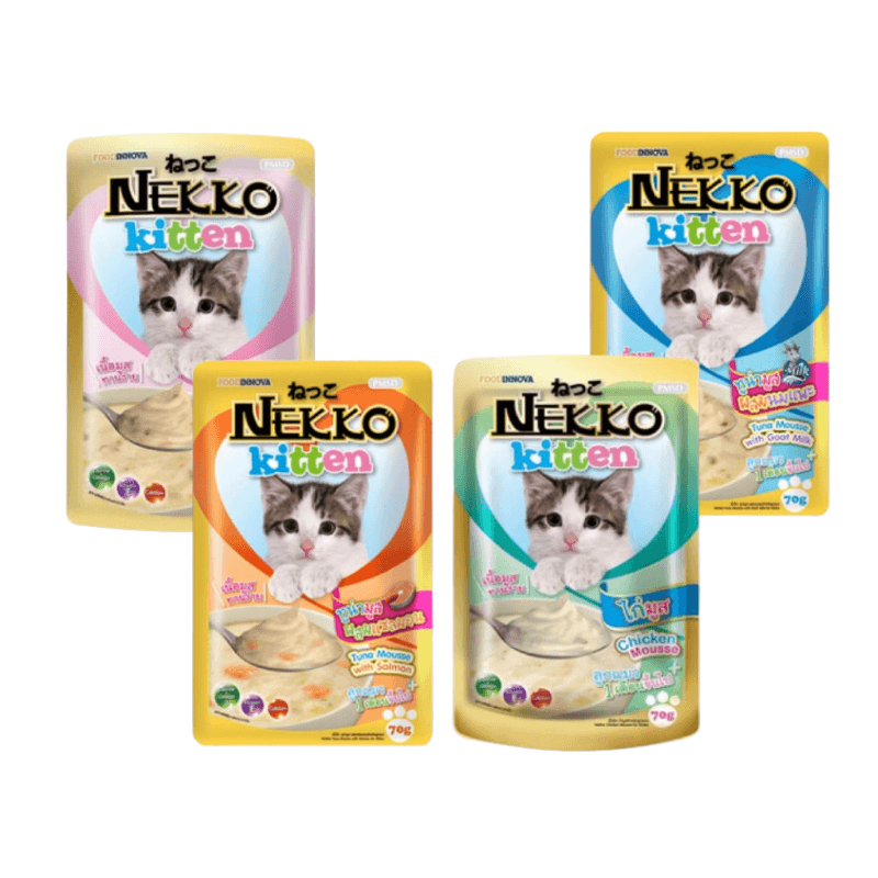 SP2.3 : Pate Mèo Con Nekko Kitten Mousse 70g-duoc-ban-tai-CLOUDY PET SHOP